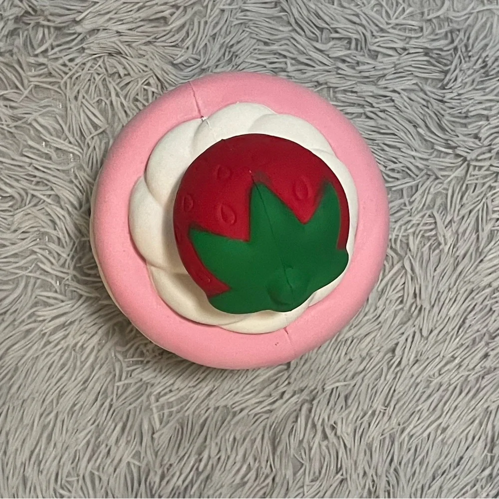 Large Strawberry Cake Squishy Squishable Toy - Picture 4 of 8